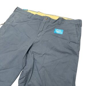 Columbia Flex ROC Pant Mens 46W‎ x 30L Blue Stretch Cotton Outdoor Utility New